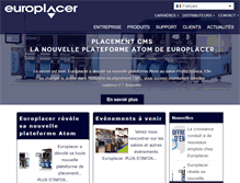 Tablet Screenshot of europlacer.fr